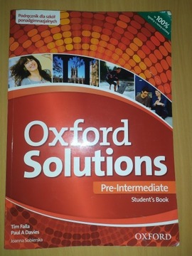 Oxford Solutions Pre-Intermediate Student's Book 