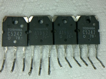 Toshiba 2SC5242 2SA1962 komplet na 2 kanały