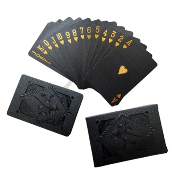 Black Gold Waterproof Poker Card Set