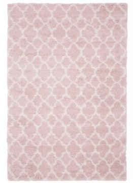 dywan westwing 2x3 różowy koniczyna marokańska