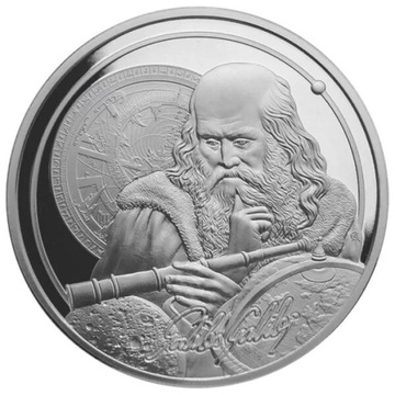 Galileusz 1oz srebro Seria: Ikony inspiracji 