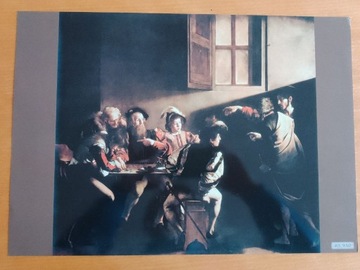 Reprodukcja fot.Caravaggio Powołanie Mateusza