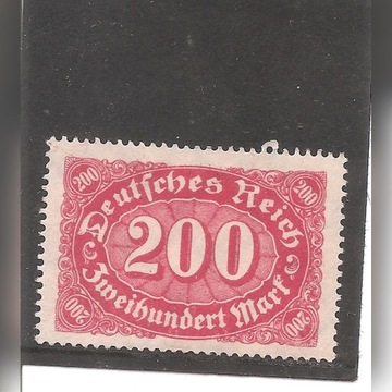 Znaczek Deutsches Reich 200 MARK 1918 r.