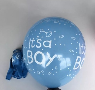 10 balonów "It's a boy" 