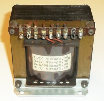 Transformator 140V / 2x16.6V, 11.8V / 60VA / 50Hz