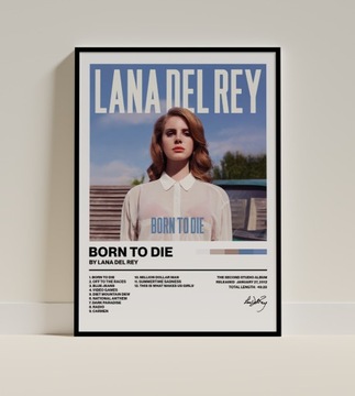 Plakat Lana Del Rey Born to die A3