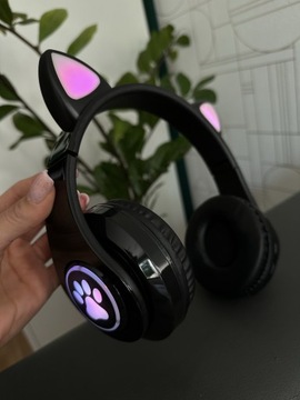 Słuchawki bezprzewodowe Cats RGB Light