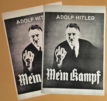 1940 HITLER MEIN KAMPF PLAKAT PROPAGANDOWY REKLAMA