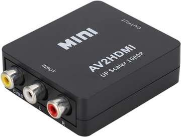 Adapter AV RCA do HDMI konwerter CINCH CVBS