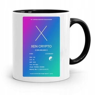 Kubek z nadrukiem- XEN Crypto - LEGENDARY