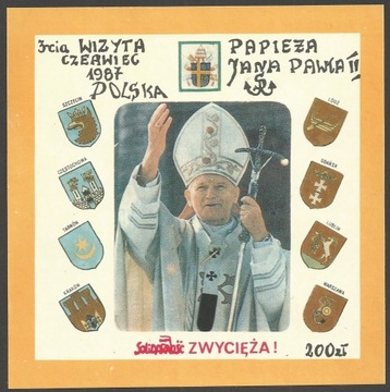 SOLIDARNOŚĆ_3-cia wizyta papieża JP II w Polsce