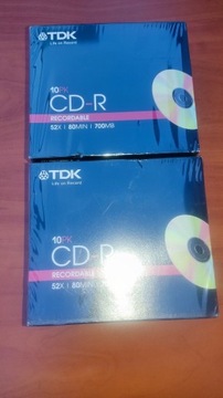 TDK CD-R 80 MIN 700 MB NOWE