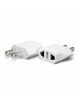 Adapter Wtyczka Przejściówka PL/EU na USA/Mex 4szt