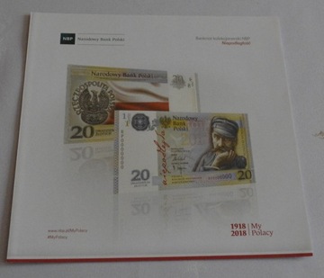 Folder 2018-do banknotu Niepodległość