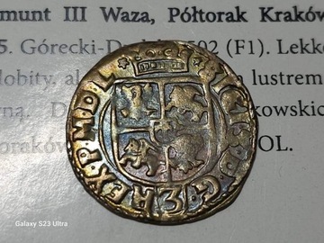 Półtorak 1615 Kraków Zygmunt III Waza 