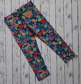 Nowe legginsy r 104 kwiaty LimArt leginsy handmade