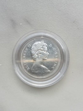 Kanada 10 cent 1966 r Elzbieta srebro 