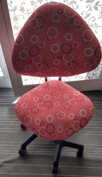 Krzesło fotel obrotowy dla dziewczynki
