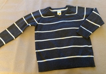 Granatowy sweterek w paski, Palomino rozmiar 104
