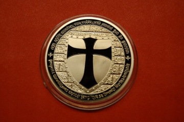 Moneta Kolekcjonerska Krzyż Templariuszy Czarny