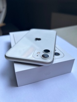 iPhone 11 biały 64GB, stan idealny