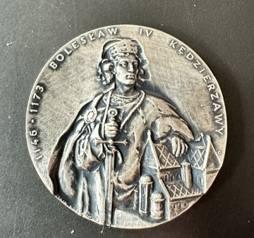 Polska - Bolesław IV Kędzierzawy medal 1989 rok 