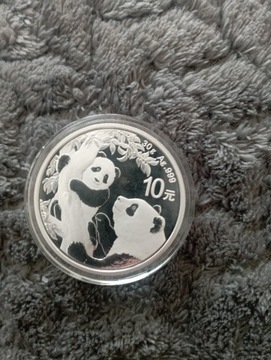 Srebrna Moneta Chińska Panda 2021, 30 gram