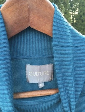 Golf/ sweter turkusowy /niebieski/ morski S/M