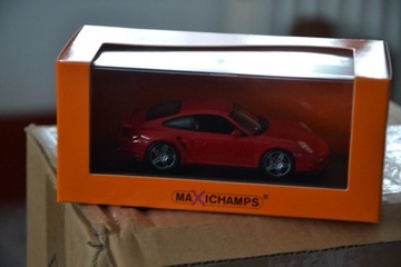 model Porsche 911 turbo 997 red Maxichamps 1/43