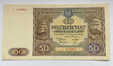 Banknot 50 złotych z 1946 r.