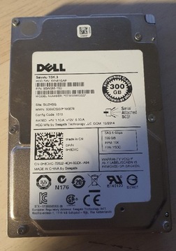 Dysk 2.5" Dell SAS 300GB RPM 15K