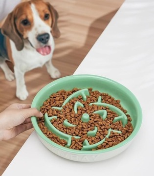 Ceramiczna Miska dla psa Tivray 600ml wolno karmiących
