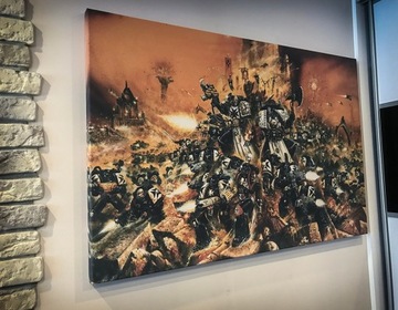 Warhammer 40k Space Marines, obraz, plakt 120x80cm