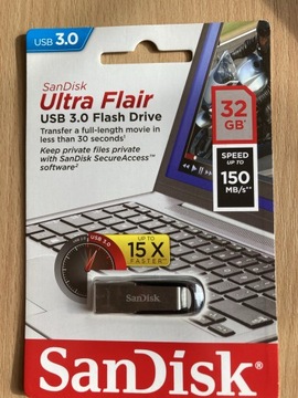 Pendrive - Flash drive USB 3.0 32 GB 150 MB/s