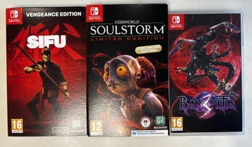 Sifu, Oddworld Soulstorm, Bayonetta 3 na Switcha