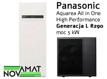 POMPA PANASONIC ALL IN ONE L 5 kW 2-STREFY MONTAŻ