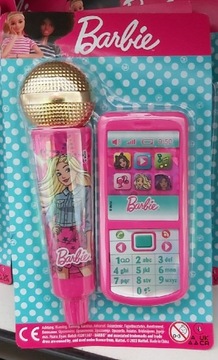 Barbie Zabawka Telefon i Mikrofon 