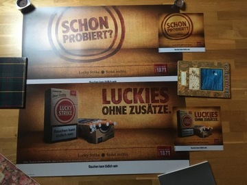 Reklamy Lucky Strike z Niemiec 