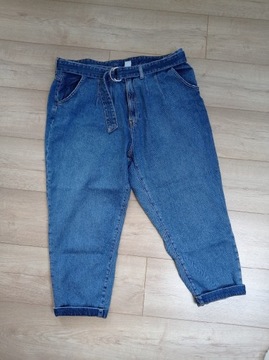 Jeansy slouchy mom jeans H&M rozm. 50
