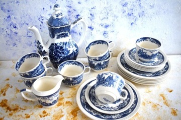 Serwis do kawy porcelana angielska Royal Tudor Ware "Olde England"