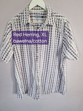Letnia koszula z krótkim rękawem, Red Herring, XL