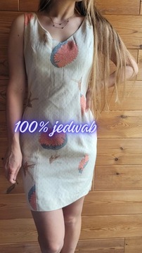 Elegancka jedwabna sukienka FINITY 100% jedwab