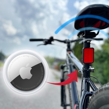 Uchwyt/Odblask do Apple AirTag na rower GPS