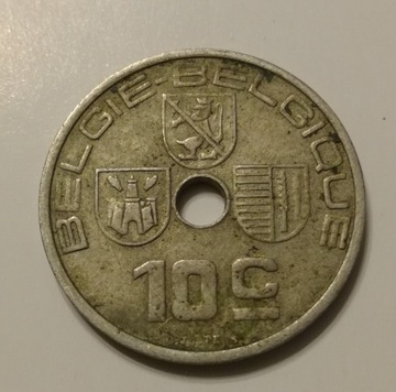 BELGIA 10 CENTYMÓW 1939