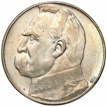 Moneta obiegowa II RP Józef Piłsudski  Strzelecki