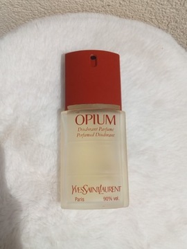 Kultowe perfumy Opium Yves Saint Laurent dezodorant vintage 69ml ubytek 