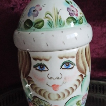 Pojemnik figurka porcelanowa matrioszka vintage