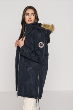 Geo Norway expedition kurtka parka M S z kapturem 