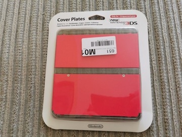 Panele cover plates do Nintendo New 3DS czerwone
