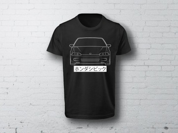 Koszulka T-shirt Top Honda Civic 5 SiR II czarna